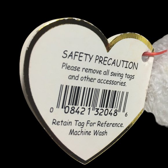 Ty Pluffies Windchill Snowman Beanbag White Blue Plush Stuffed Tylux Toy TAGS 8" - Picture 8 of 10